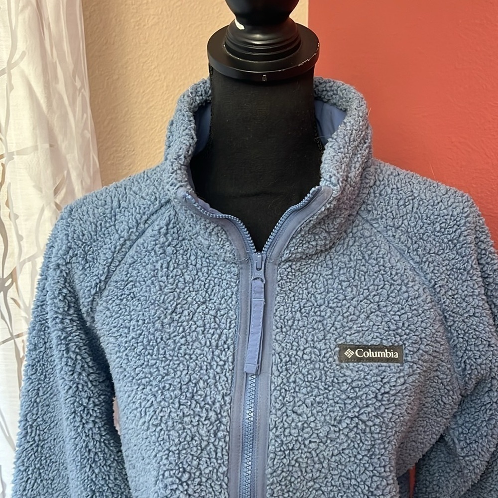 Columbia Sherpa Fleece Teddy Bear Zip Up Jacket - Picture 3 of 9